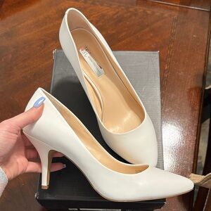 INC International Concepts White Heels